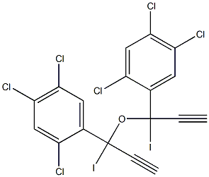 2,4,5-Trichlorophenyl(1-iodopropargyl) ether Structure