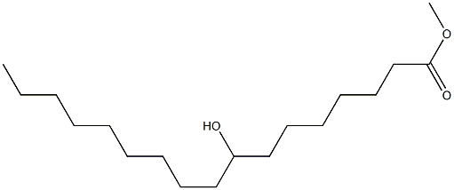 8-ヒドロキシヘプタデカン酸メチル 化学構造式