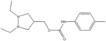 4-Methylphenylcarbamic acid 1,2-diethylpyrazolidin-4-ylmethyl ester