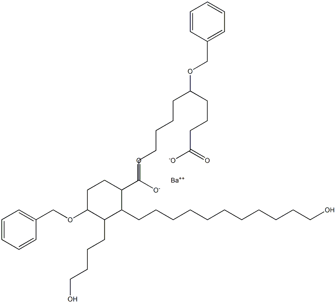 Bis(5-benzyloxy-18-hydroxystearic acid)barium salt|