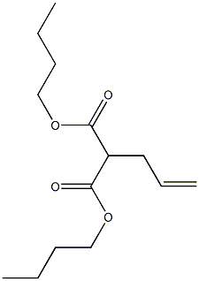 アリルマロン酸ジブチル 化学構造式