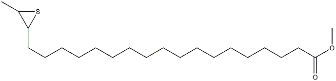 19,20-Epithiohenicosanoic acid methyl ester Structure