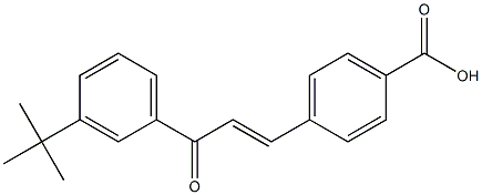 4-[(E)-3-(3-tert-Butylphenyl)-3-oxo-1-propenyl]benzoic acid Structure