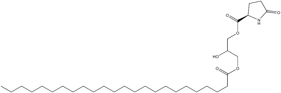 1-[(D-Pyroglutamoyl)oxy]-2,3-propanediol 3-tetracosanoate 结构式