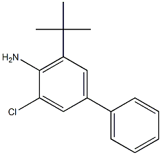 5-tert-Butyl-3-chlorobiphenyl-4-amine,,结构式