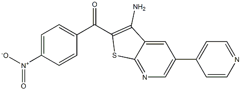 5-(4-Pyridinyl)-2-(4-nitrobenzoyl)thieno[2,3-b]pyridin-3-amine Structure