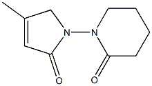 1-(6-Oxo-1-piperidinyl)-4-methyl-3-pyrrolin-2-one 结构式