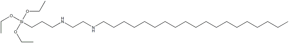 3-(トリエトキシシリル)-N-[2-(ノナデシルアミノ)エチル]プロパン-1-アミン 化学構造式