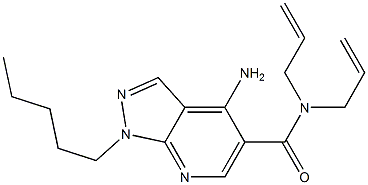 1-Pentyl-4-amino-N,N-di(2-propenyl)-1H-pyrazolo[3,4-b]pyridine-5-carboxamide|