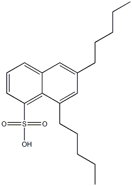 6,8-Dipentyl-1-naphthalenesulfonic acid Structure