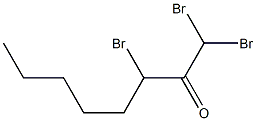 1,1,3-Tribromo-2-octanone 结构式