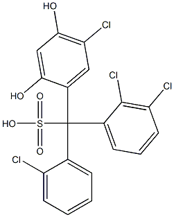 (2-Chlorophenyl)(2,3-dichlorophenyl)(5-chloro-2,4-dihydroxyphenyl)methanesulfonic acid