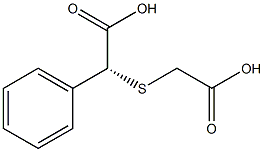 (-)-2-フェニル[(R)-チオ二酢酸] 化学構造式
