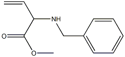 2-(Benzylamino)-3-butenoic acid methyl ester Struktur