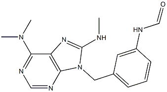 6-Dimethylamino-8-methylamino-9-(3-formylaminobenzyl)-9H-purine