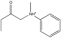 (2-Oxobutyl)(phenyl)(methyl)aminium Structure