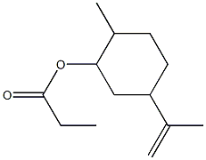 Propionic acid 2-methyl-5-(1-methylethenyl)cyclohexyl ester 结构式