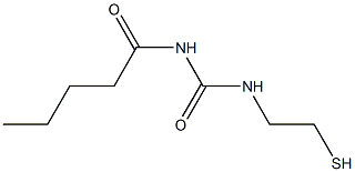 1-(2-Mercaptoethyl)-3-valerylurea,,结构式