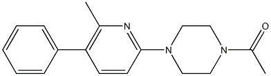 2-(4-Acetylpiperazin-1-yl)-5-phenyl-6-methylpyridine Struktur