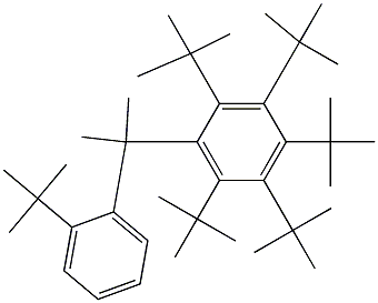 2-(ペンタ-tert-ブチルフェニル)-2-(2-tert-ブチルフェニル)プロパン 化学構造式