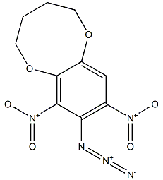 7,9-Dinitro-8-azido-2,3,4,5-tetrahydro-1,6-benzodioxocin 结构式