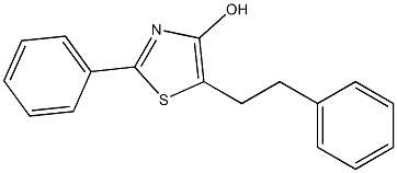 2-Phenyl-5-(2-phenylethyl)thiazol-4-ol Struktur