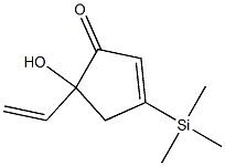 5-Ethenyl-5-hydroxy-3-(trimethylsilyl)-2-cyclopenten-1-one Structure