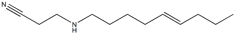 N-(2-Cyanoethyl)-5-nonenylamine Struktur