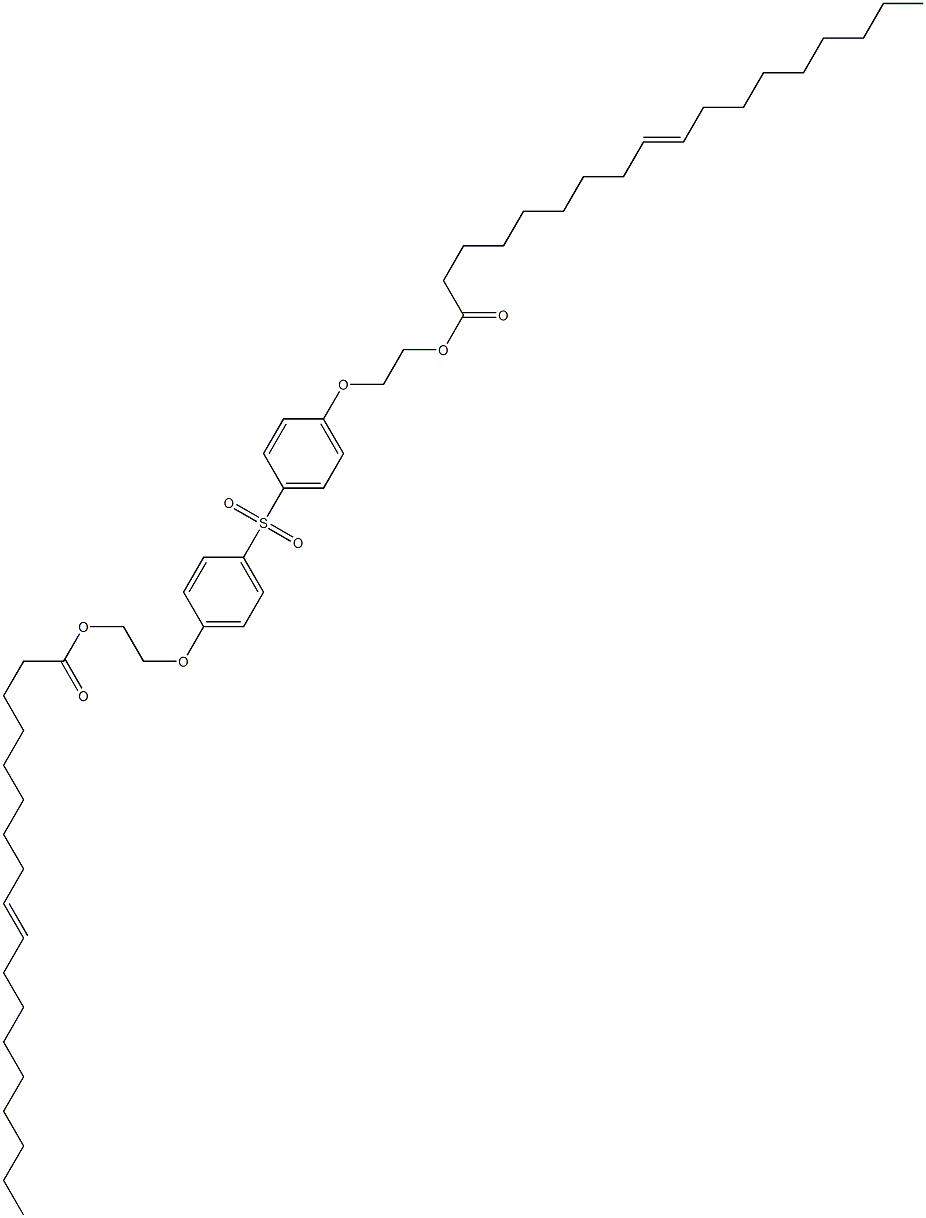 Bis[4-[2-(9-octadecenoyloxy)ethoxy]phenyl] sulfone Structure