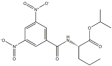 (2S)-2-[(3,5-Dinitrobenzoyl)amino]pentanoic acid isopropyl ester Struktur