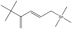 [(2E)-4-tert-Butyl-2,4-pentadienyl]trimethylstannane,,结构式