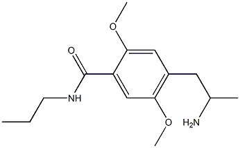 4-(2-Aminopropyl)-2,5-dimethoxy-N-propylbenzamide Structure