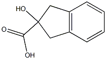 2-ヒドロキシ-2-インダンカルボン酸 化学構造式