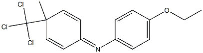 1-(4-Ethoxyphenyl)imino-4-methyl-4-trichloromethyl-2,5-cyclohexadiene 结构式