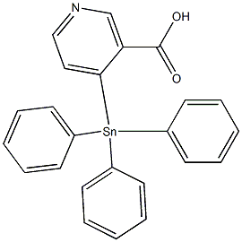 4-(Triphenylstannyl)nicotinic acid,,结构式