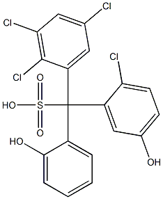 (2-Chloro-5-hydroxyphenyl)(2,3,5-trichlorophenyl)(2-hydroxyphenyl)methanesulfonic acid