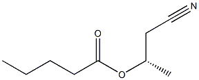 Valeric acid (S)-1-(cyanomethyl)ethyl ester Structure