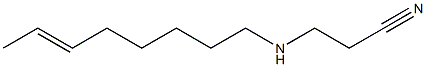 N-(2-Cyanoethyl)-6-octenylamine Structure