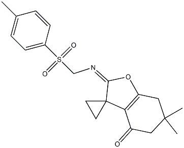 6,6-Dimethyl-2-(tosylmethylimino)-6,7-dihydrospiro[benzofuran-3(2H),1'-cyclopropan]-4(5H)-one