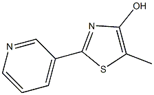 5-Methyl-2-(3-pyridinyl)thiazol-4-ol 结构式