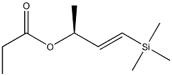 プロパン酸(E,S)-1-(トリメチルシリル)-1-ブテン-3-イル 化学構造式