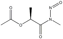 [2S,(-)]-2-(Acetyloxy)-N-methyl-N-nitrosopropionamide Structure