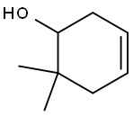6,6-ジメチル-3-シクロヘキセン-1-オール 化学構造式