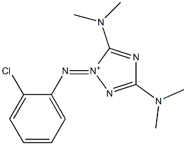 2-[(2-Chlorophenyl)imino]-3,5-bis(dimethylamino)-2H-1,2,4-triazol-2-ium,,结构式