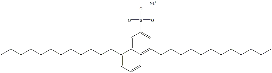 4,8-Didodecyl-2-naphthalenesulfonic acid sodium salt,,结构式