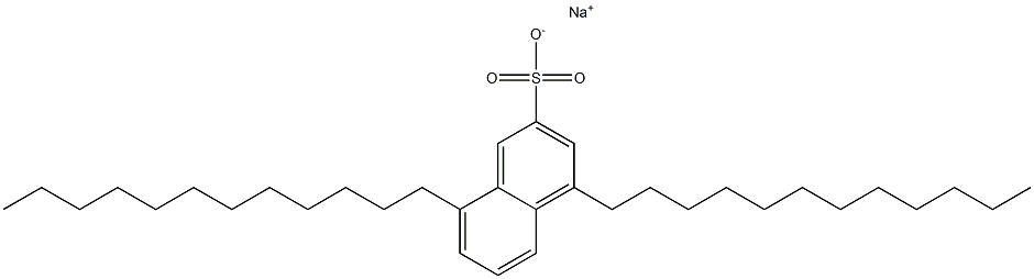 4,8-Didodecyl-2-naphthalenesulfonic acid sodium salt Struktur