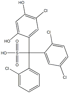  (2-Chlorophenyl)(2,5-dichlorophenyl)(5-chloro-2,4-dihydroxyphenyl)methanesulfonic acid