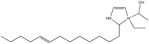 1-Ethyl-1-(1-hydroxyethyl)-2-(8-tridecenyl)-4-imidazoline-1-ium,,结构式