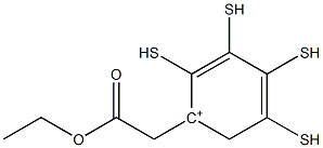 [1-(2-Ethoxy-2-oxoethyl)-2,3,4,5-tetrahydrothiophen]-1-ium,,结构式