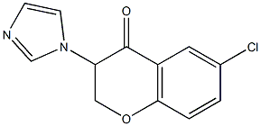 6-Chloro-3-(1H-imidazol-1-yl)chroman-4-one,,结构式
